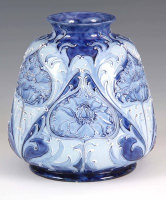 Lot 37 - A FLORIAN WARE MOORCROFT VASE with stylised...