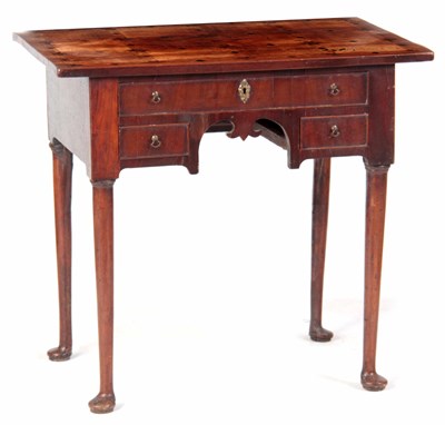 Lot 648 - AN UNUSUAL MID 18TH CENTURY WALNUT LOWBOY/...