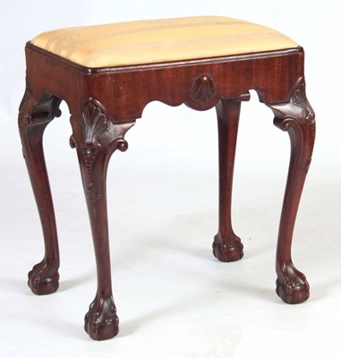 Lot 716 - A LATE 19TH CENTURY GEORGE II STYLE MAHOGANY...