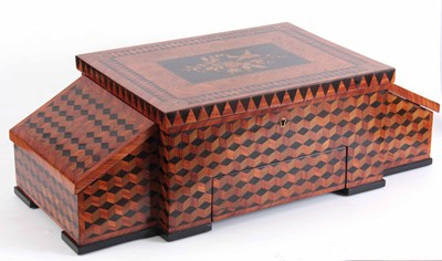 Lot 756 - A 19TH CENTURY ITALIAN PARQUETRY AND MARQUETRY...