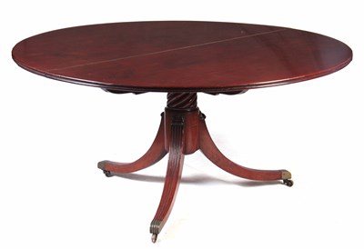 Lot 760 - A LARGE GEORGE III FIGURED MAHOGANY CIRCULAR...