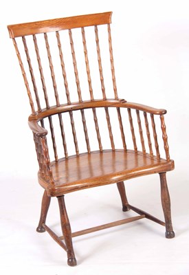 Lot 668 - A 19TH CENTURY SCOTTISH ASH AND WALNUT COMB...