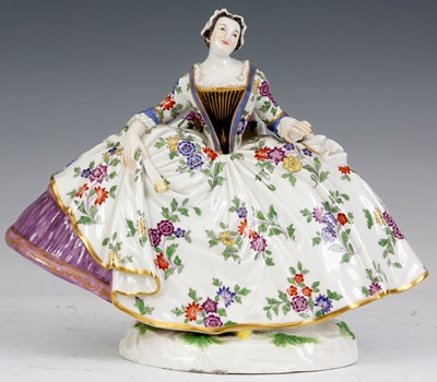Lot 84 - A LATE 19TH CENTURY LARGE MEISSEN FIGURE of a...