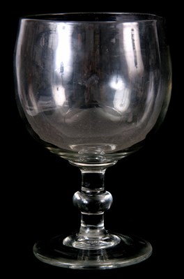 Lot 1 - AN 18TH CENTURY LARGE ENGLISH RUMMER with...