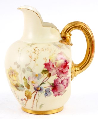 Lot 50 - A ROYAL WORCESTER GILT EDGED IVORY GROUND...