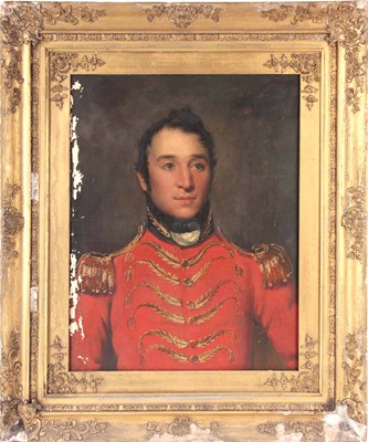 Lot 318 - AN EARLY 19TH CENTURY OIL ON CANVAS, PORTRAIT...