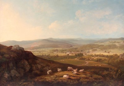 Lot 342 - THOMAS BURRAS 1790-1870. OIL ON CANVAS. A...