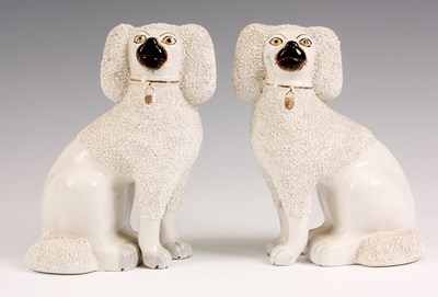 Lot 24 - A PAIR OF LATE 19TH CENTURY STAFFORDSHIRE...