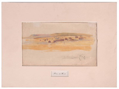 Lot 352 - PETER DE WINT1784-1849. WATERCOLOUR. A coastal...