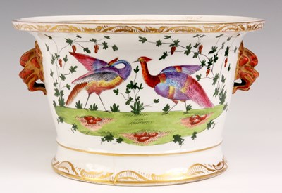 Lot 28 - A 19TH CENTURY STAFFORDSHIRE LARGE JARDINIERE...