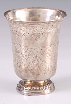 Lot 138 - A FRENCH LATE 18th CENTURY SILVER ENGRAVED...