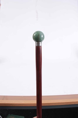 Lot 223 - 20TH CENTURY ROSEWOOD SILVER MOUNTED WALKING...