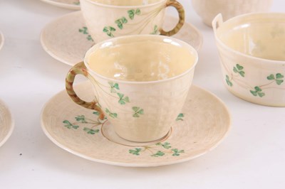 Lot 100 - A 20TH CENTURY BELLEEK PORCELAIN PART TEA SET,...