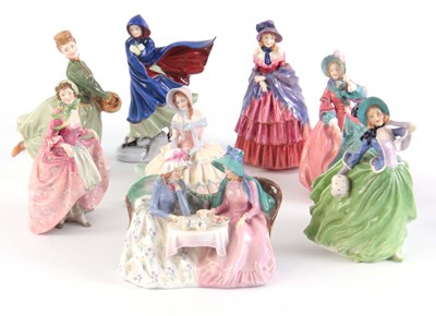 Lot 105 - A COLLECTION OF 8 ROYAL DOULTON FIGURINES,...