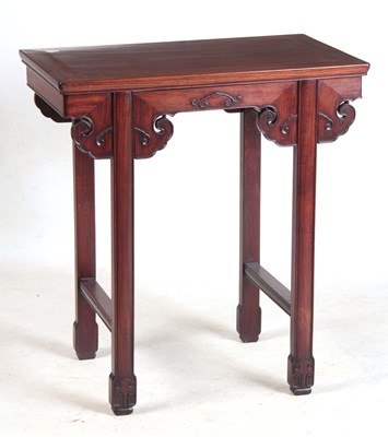 Lot 129 - A 19TH CENTURY CHINESE HARDWOOD OCCASIONAL...