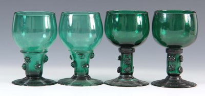 Lot 13 - A MATCHED SET OF FOUR 19TH CENTURY BRISTOL...