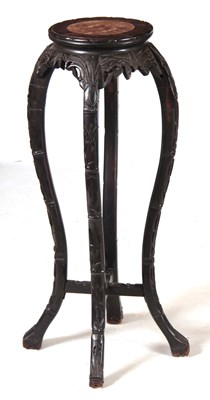 Lot 144 - A 19TH CENTURY CHINESE HARDWOOD PLANT STAND...