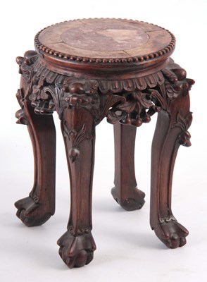 Lot 153 - A 19TH CENTURY CHINESE CARVED HARDWOOD...