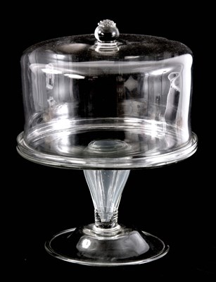 Lot 16 - An 18th century glass tazza /cake stand with...