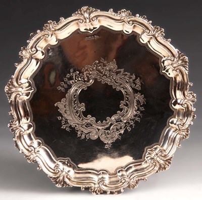 Lot 189 - A Victorian circular Silver SALVER with...