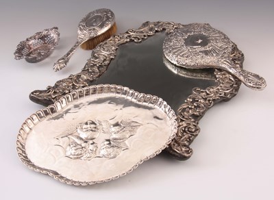 Lot 209 - A COLLECTION OF DRESSING TABLE SILVER, circa...