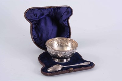 Lot 225 - A 19TH CENTURY SILVER CHRISTENING SET BY...