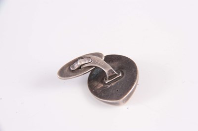 Lot 240 - GEORGE JENSON. A PAIR OF GENTLEMAN'S SILVER...