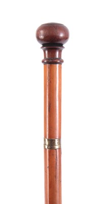 Lot 286 - A GENTLEMAN'S GEORGE III MALACCA SWORDSTICK...