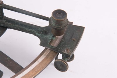 Lot 310 - AN EARLY 19th CENTURY BRASS SEXTANT in its...