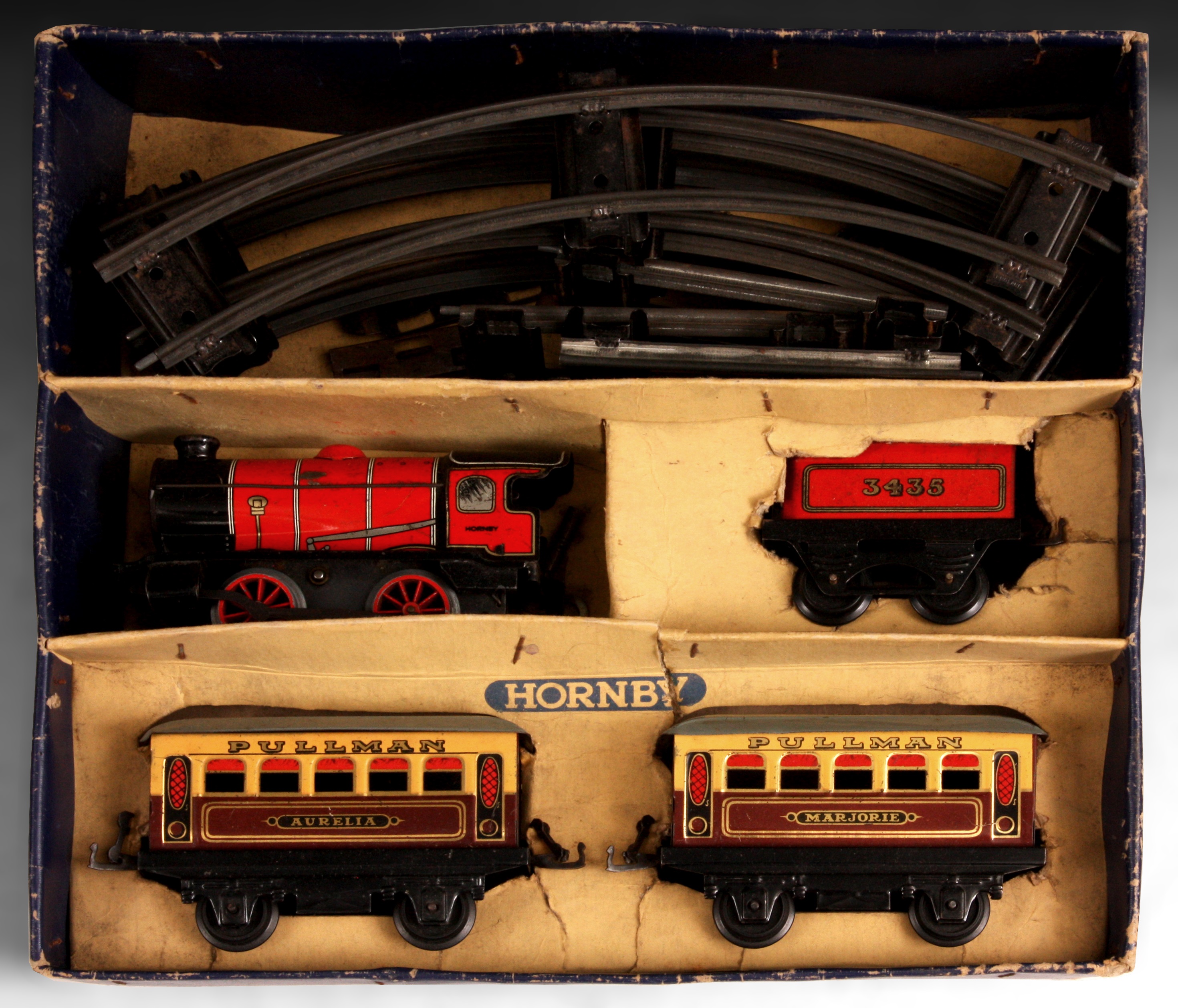 【ヴィンテージ】HORNBY TRAIN M1 GOODS SET 1950年 Hornby '0' gauge - 1950s M1 Goods Set box containing