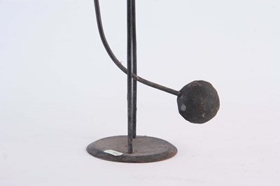 Lot 511 - A FOLK ART PAINTED STEEL AUTOMATON ROWING BOAT,...
