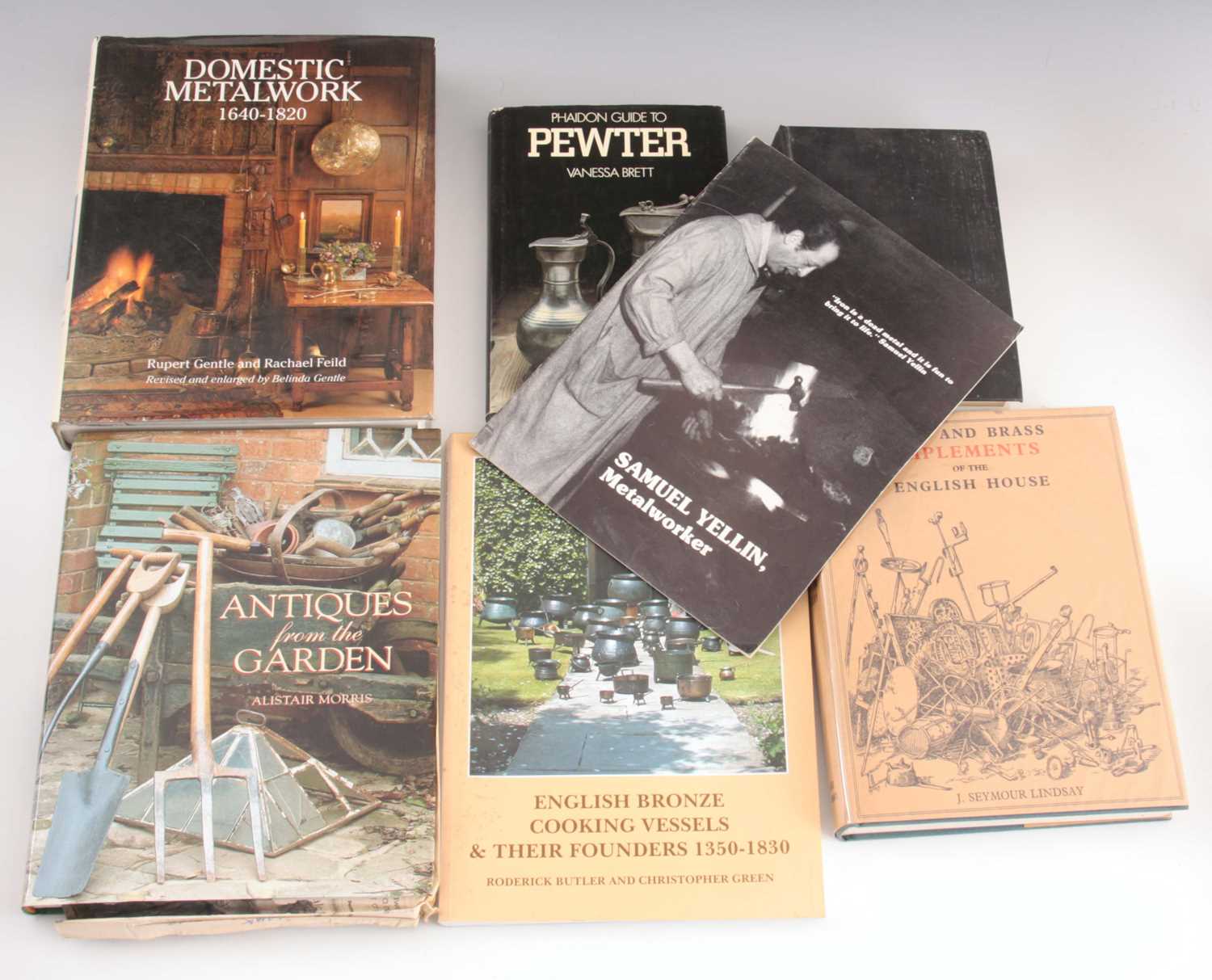 Lot 554 - 7 Books - Chats on old pewter by H.J.L.J....