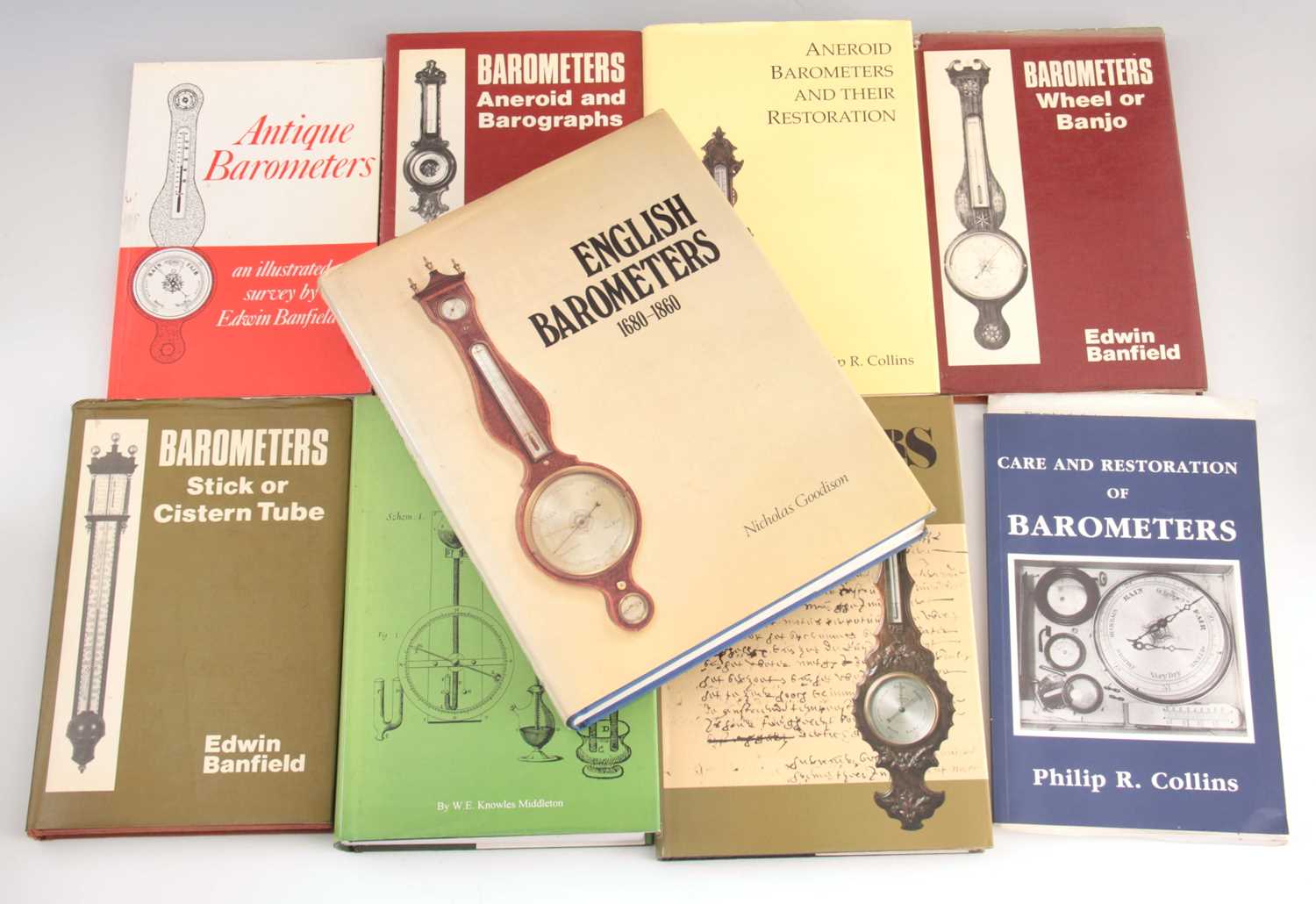 Lot 557 - 9 Books - Aneroid Barometers and their