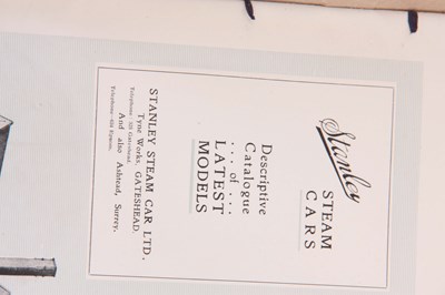 Lot 605 - A RARE STANLEY STEAM CAR LEAFLET/BOOKLET,...
