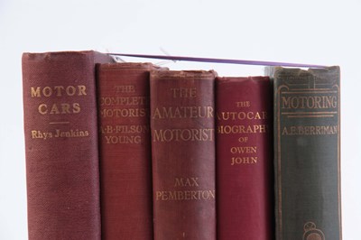 Lot 620 - A COLLECTION OF 5 BOOKS including, MOTORING by...