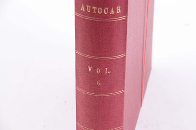 Lot 642 - THE AUTOCAR 1901 VOLUME 6 by Henry Sturmey. (39)