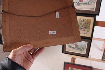 Lot 698 - A SELECTION OF FIVE VINTAGE CAR PRINTS in...
