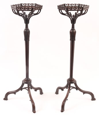 Lot 891 - A PAIR OF 19TH CENTURY CHIPPENDALE STYLE...