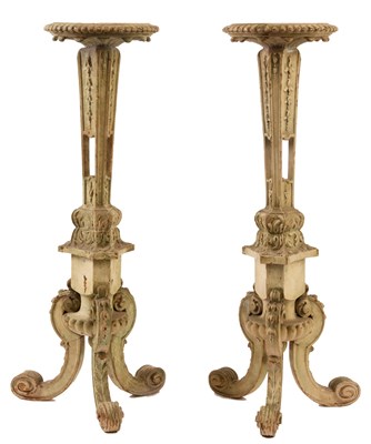 Lot 934 - A PAIR OF 18th CENTURY CHIPPENDALE STYLE GILT...