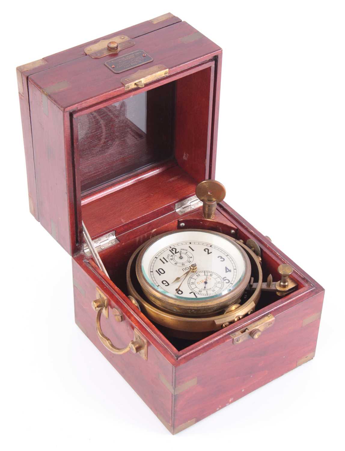 Lot 887 - A TWO DAY RUSSIAN MARINE CHRONOMETER in...