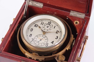 Lot 887 - A TWO DAY RUSSIAN MARINE CHRONOMETER in...
