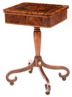 Lot 962 - A REGENCY ROSEWOOD  WRITING TABLE WITH...