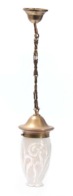 Lot 304 - A 20TH CENTURY BRASS CEILING LIGHT FITMENT...