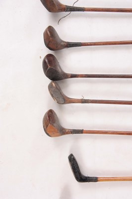 Lot 319 - A SELECTION OF 15 ANTIQUE GOLF CLUBS...