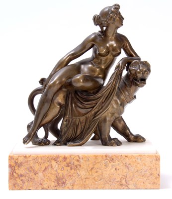 Lot 325 - A STYLISH 19TH CENTURY REGENCY BRONZE FIGURE...