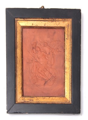 Lot 351 - A 19TH CENTURY TERRACOTTA GRAND TOUR HANGING...