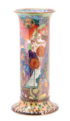 Lot 76 - A FINE WEDGWOOD FAIRYLAND LUSTRE CABINET VASE...