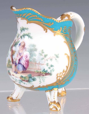 Lot 77 - A FINE 19TH CENTURY SEVRES PORCELAIN CREAM JUG...