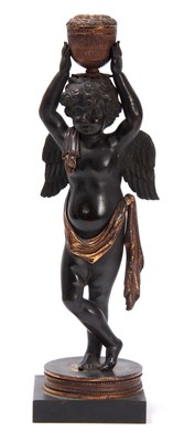 Lot 252 - A REGENCY BRONZE AND ORMOLU FIGURAL BRONZE...