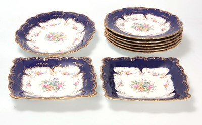 Lot 30 - A LATE 19TH CENTURY MINTON'S NINE PIECE...